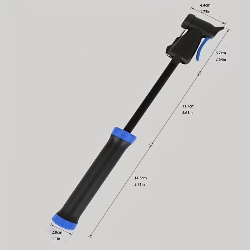 Mini Pompe a Velo Portable avec Support de Fixation et Aiguille pour Ballon