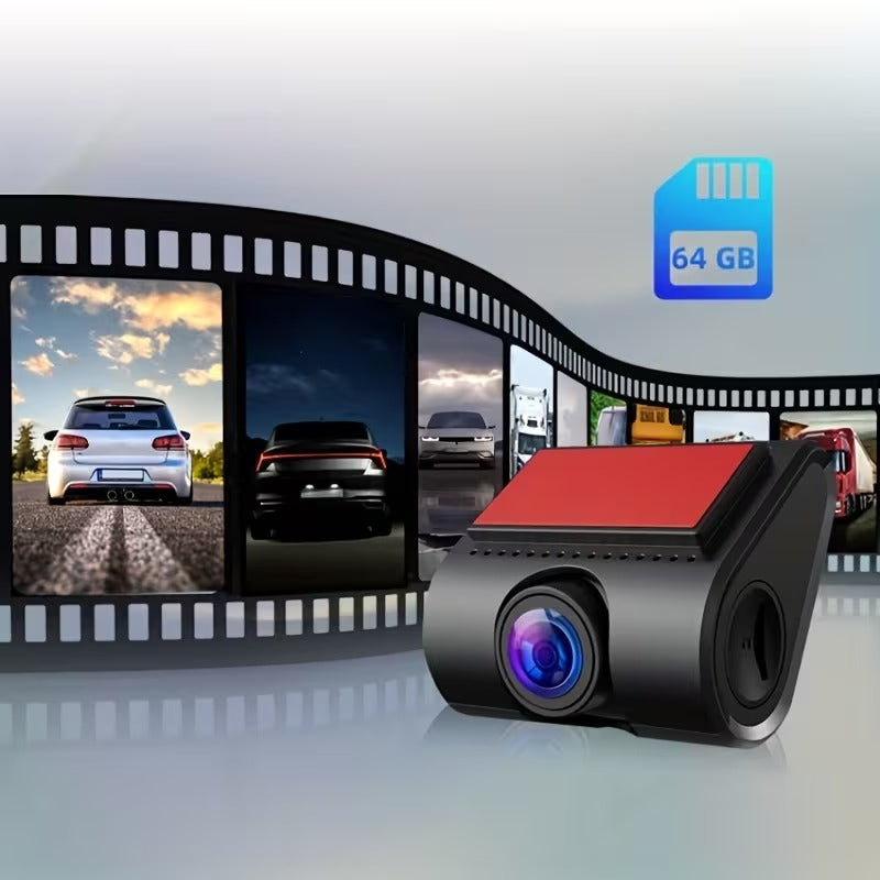 Mini Caméra Dashcam Voiture 720P Grand Angle avec ADAS – Enregistreur de Bord Automatique USB pour Voiture, SUV et Taxi
