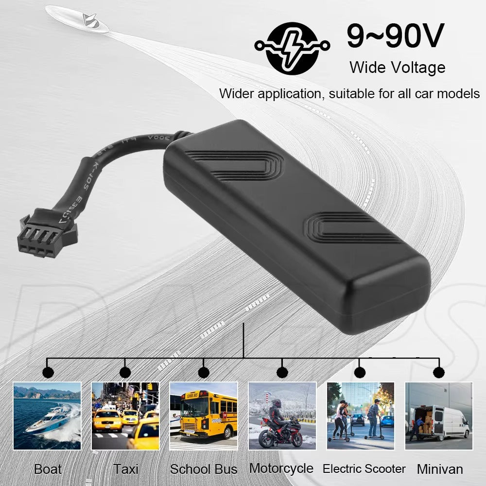 Mini Traceur GPS DAGPS TK205/ST-901 pour Voiture et Moto 12-80V avec Suivi Temps Réel