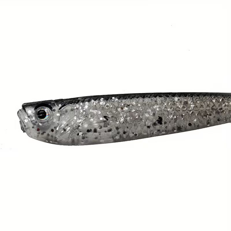 Lot de 10 Leurres Souples Poisson Réalistes 7 cm à Queue Fourchue
