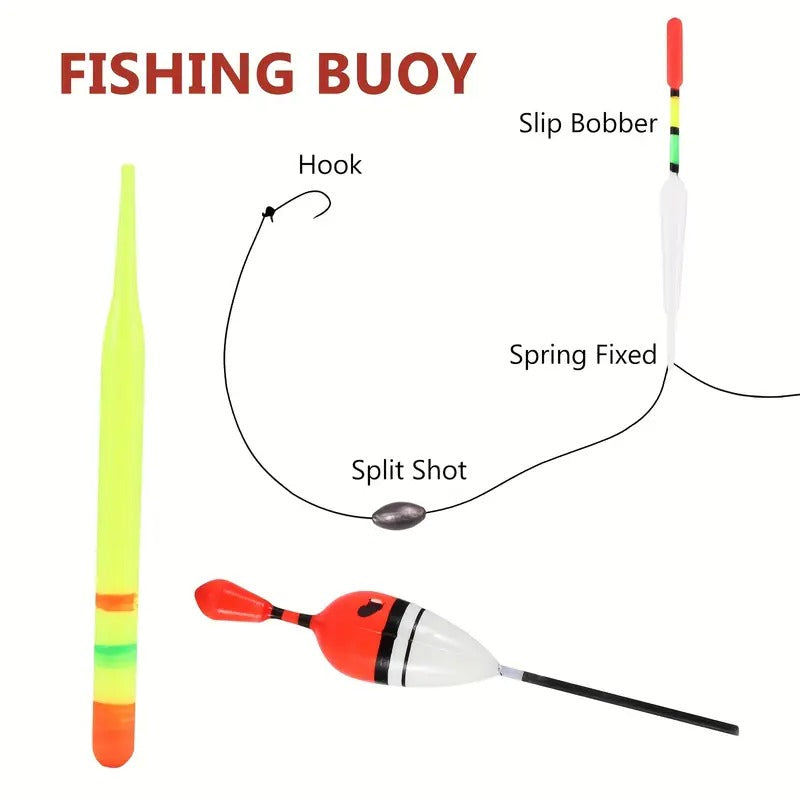 مجموعة عوامات صيد مكونة من 15 قطعة