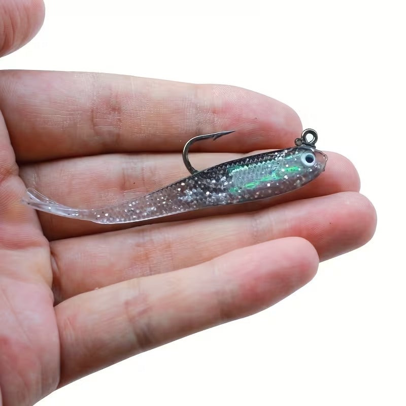 Leurres souples de pêche – Lot de 5 pièces, 7 cm / 6 g
