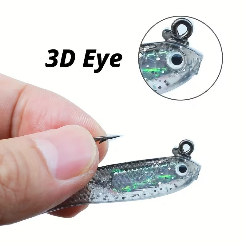 Leurres souples de pêche – Lot de 5 pièces, 7 cm / 6 g