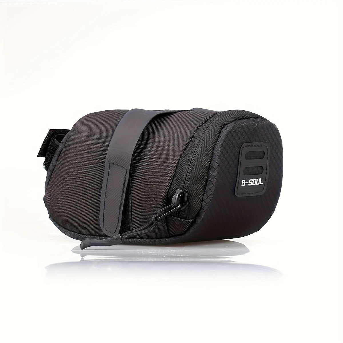 Poche de Selle VTT 15 × 7 × 7 cm – Sac de Rangement Compact en Tissu Oxford avec Bandes Réglables
