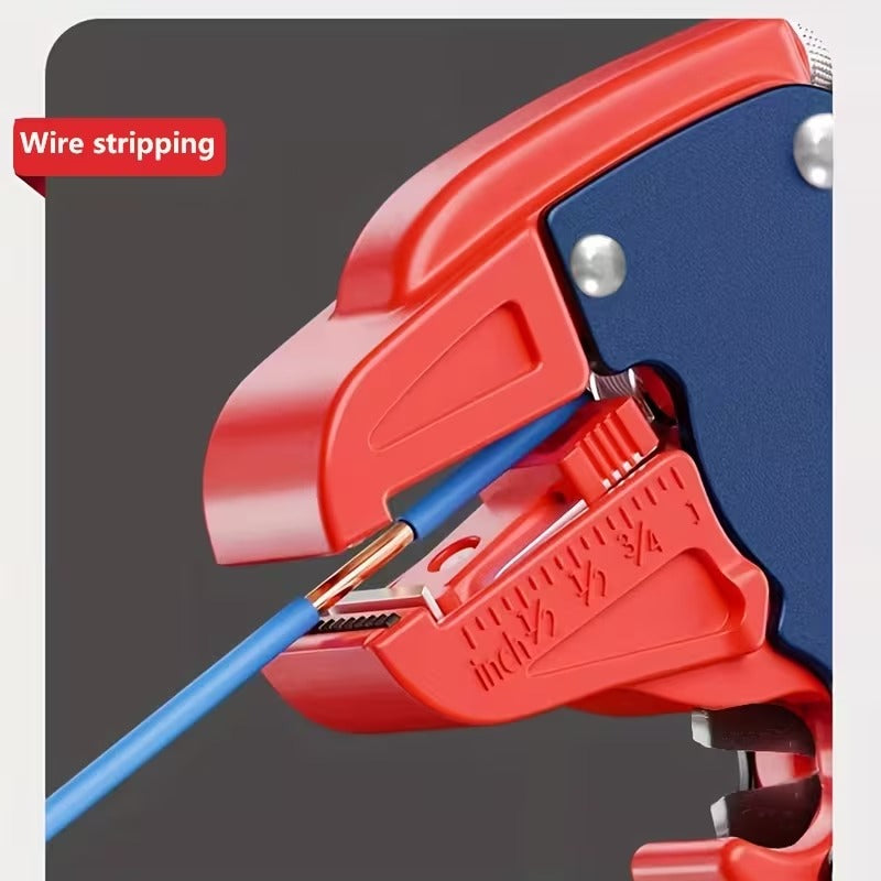Pince à dénuder automatique 2-en-1 avec coupe-fil réglable