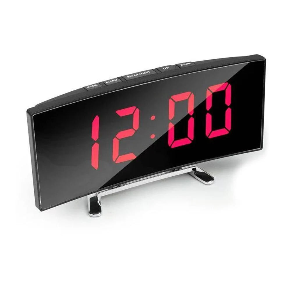 Réveil Numérique LED Miroir DT-6507 avec Température, Date et Fonction Snooze