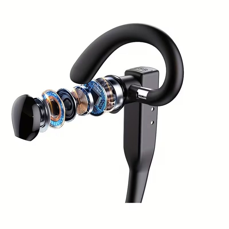 Écouteur Bluetooth Mains Libres Professionnel  – Casque Mono avec Micro pour Appels HD