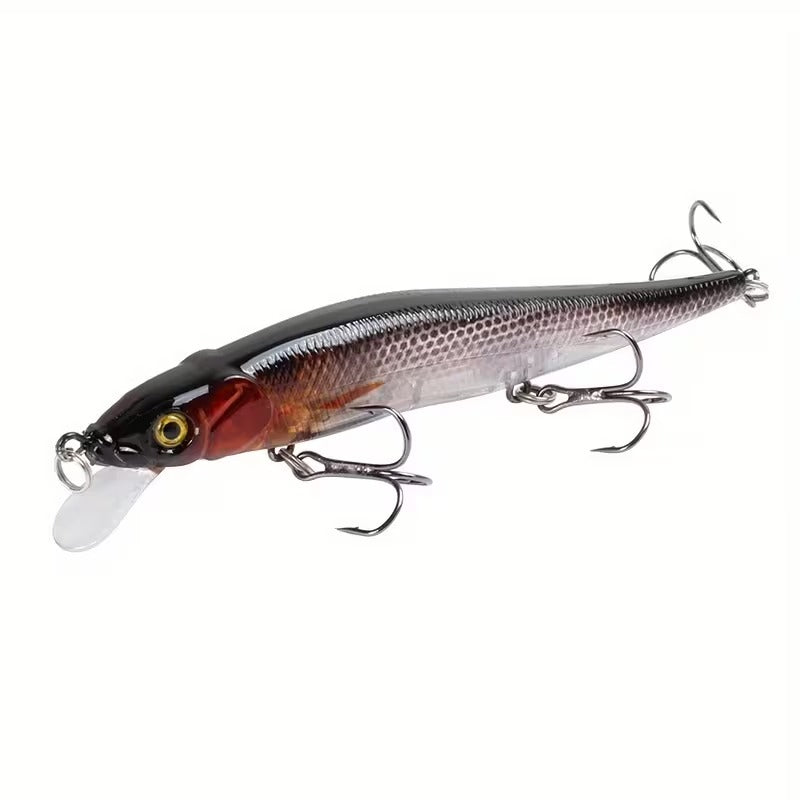 Lot de 2 Leurres Minnow Durs 115 mm 14 g – Wobblers Crankbait pour Peche au Brochet & Carnassiers
