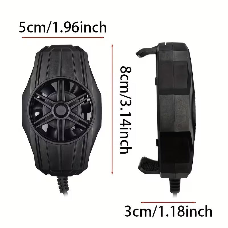Ventilateur Refroidisseur de Téléphone pour Gaming – Mini Radiateur USB avec Clip