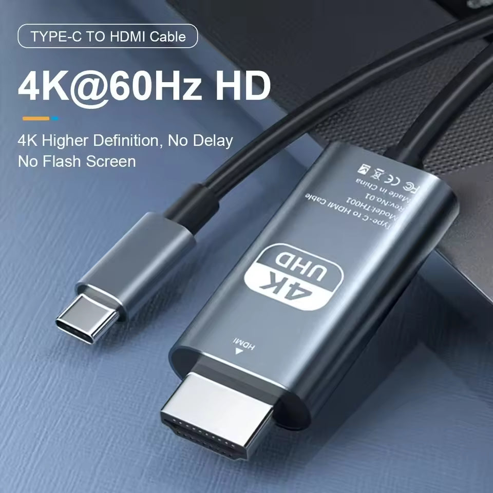 Type-C vers HDMI 4K 2m