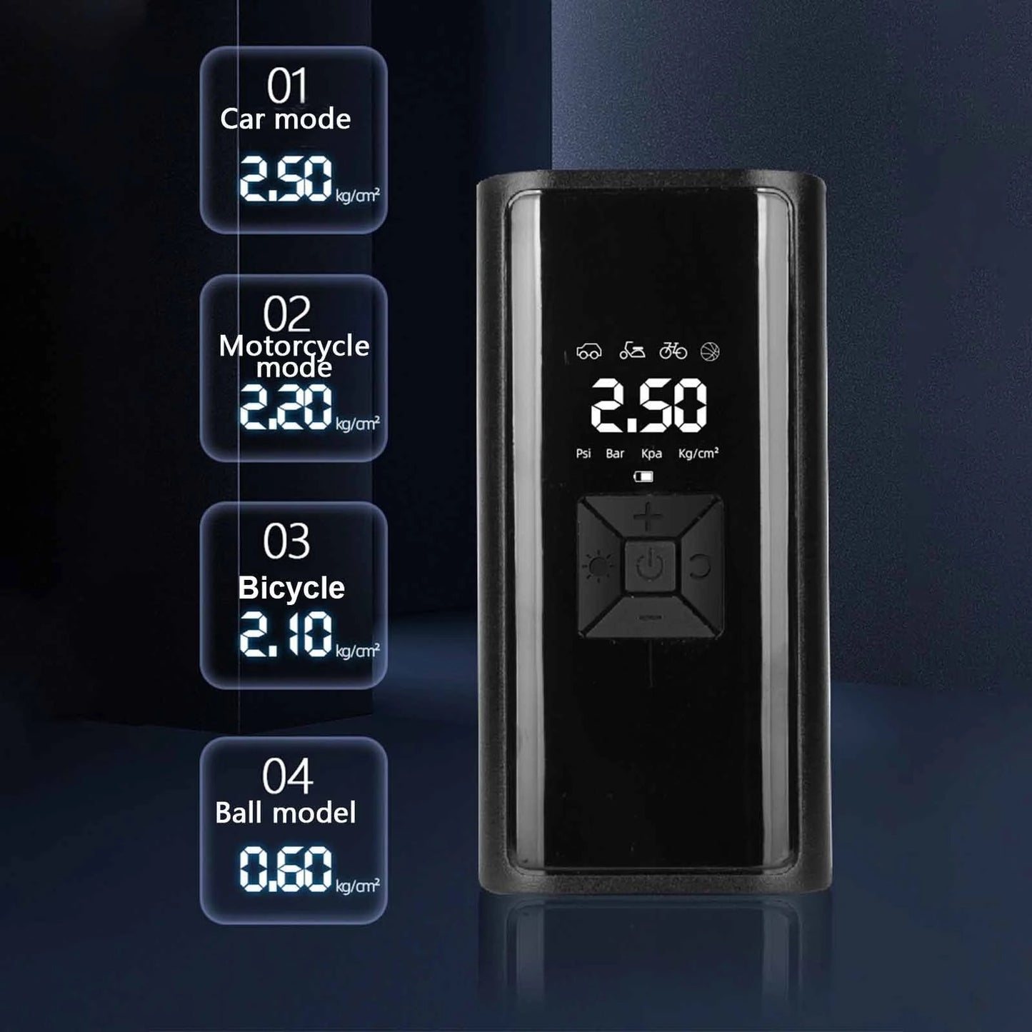Gonfleur portable Wireless avec led
