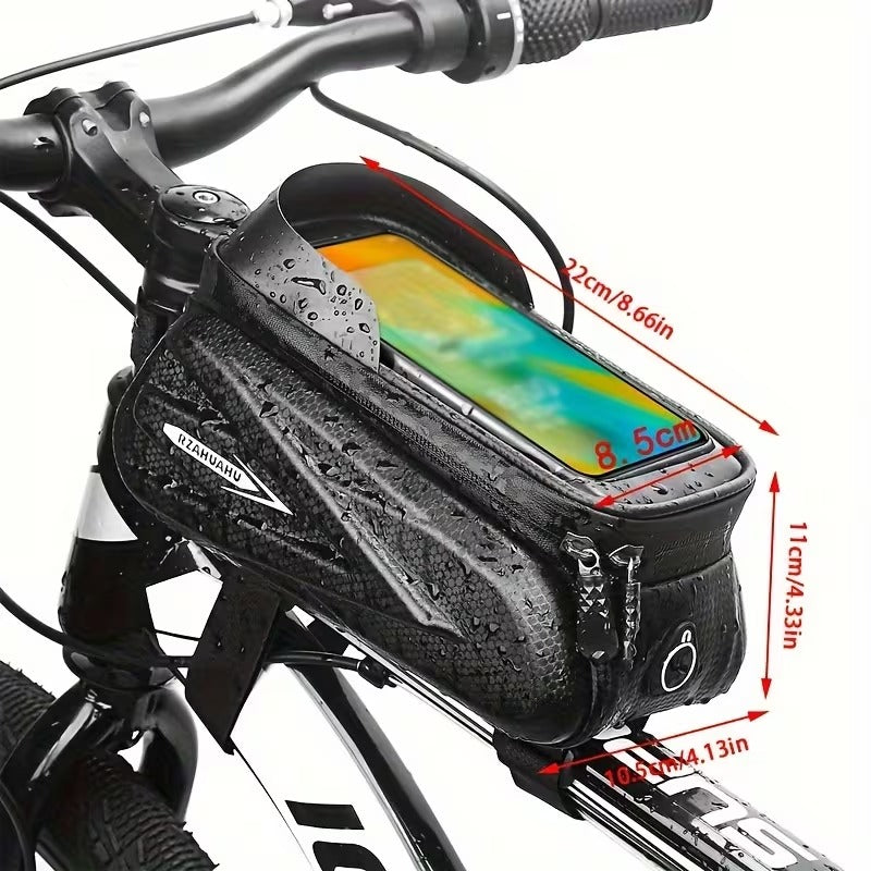 Poche de Vélo 7 Pouces avec Écran Tactile et Support Guidon