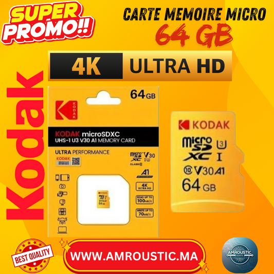 Carte memoire 4K Kodak 64 GB