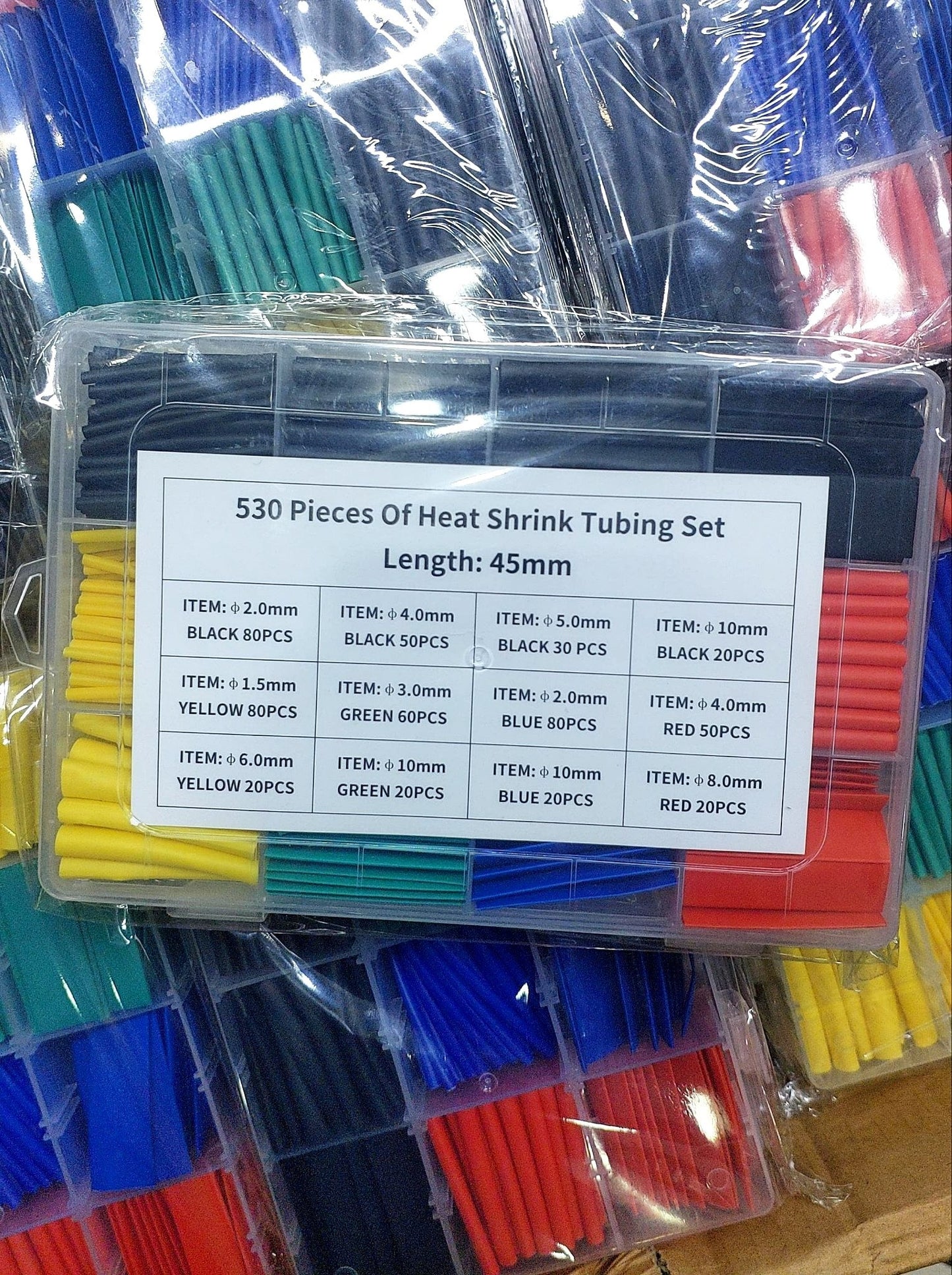 tubes thermo rétractables 530PCS