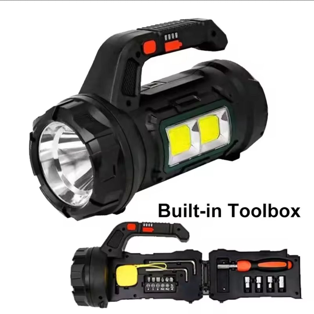 Lampe torche avec Boîte à outils