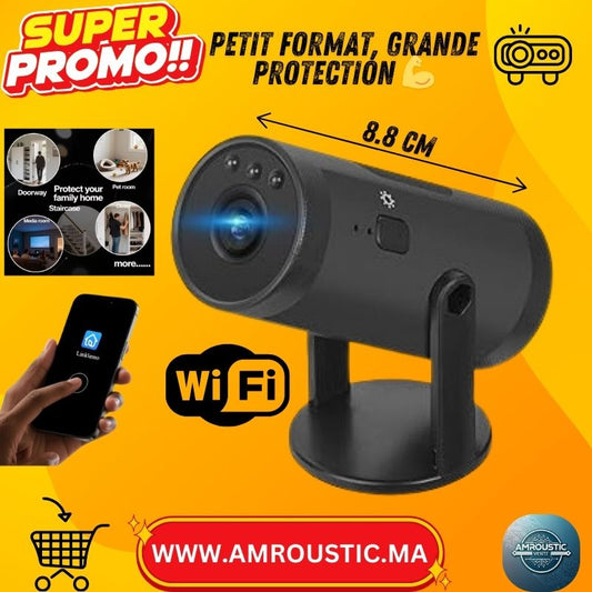 Mini Caméra WiFi M10 HD 1080P – Vision Nocturne + Audio – TF Card / Cloud – WDR