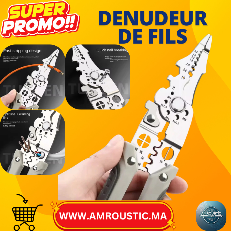 Pince à dénuder multifonctionnelle