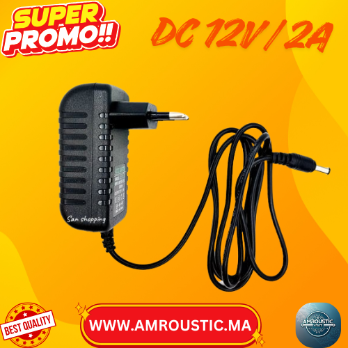 محول طاقة عالمي – 3 فولت/1 أمبير أو 12 فولت/2 أمبير