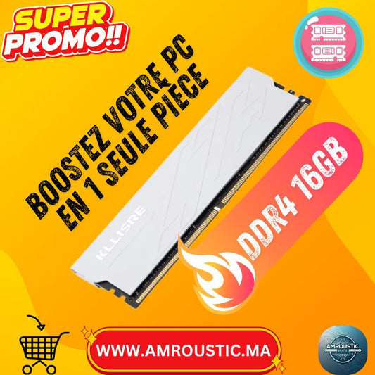 RAM DDR4 16GB – Mémoire Haute Performance 3200 MHz
