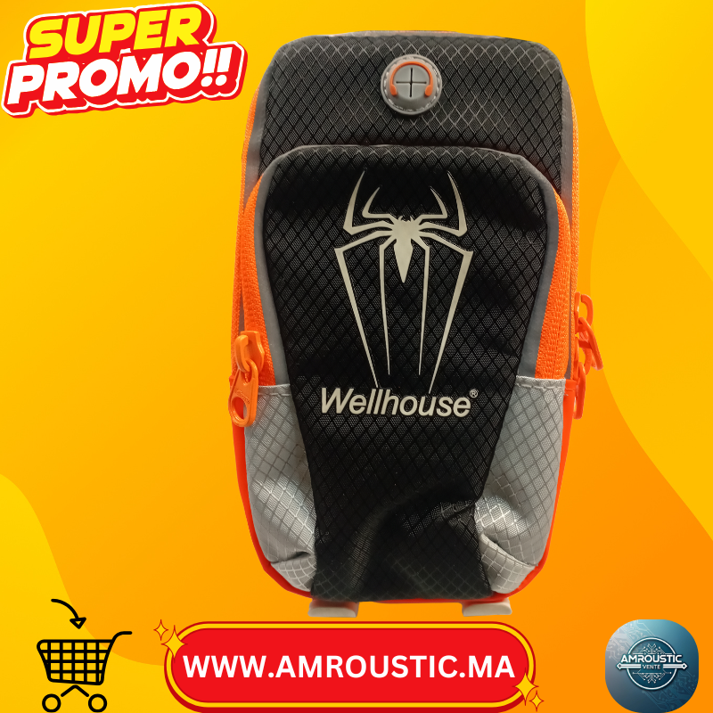 سوار ذراع رياضي من ويلهاوس – حقيبة ذراع متعددة الوظائف للهواتف الذكية