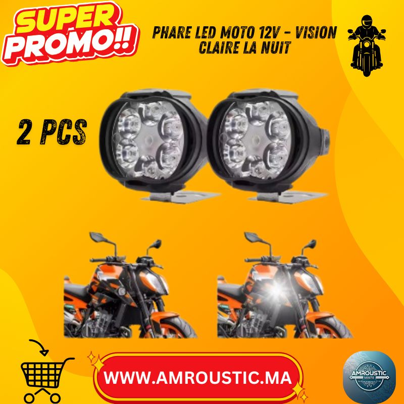 كشاف LED بقوة 6 واط وشدة إضاءة 600 لومن - يعمل بجهد 9-85 فولت تيار مستمر (موديل L5) أبيض 5700-7000 كلفن