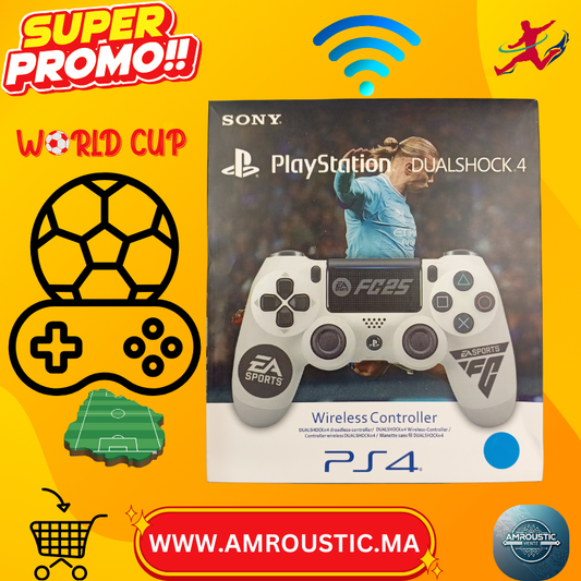 وحدة تحكم سوني DualShock 4 لجهاز بلاي ستيشن 4 - إصدار EA SPORTS FC25 - لاسلكية - وحدة تحكم بلاي ستيشن 4 الأصلية