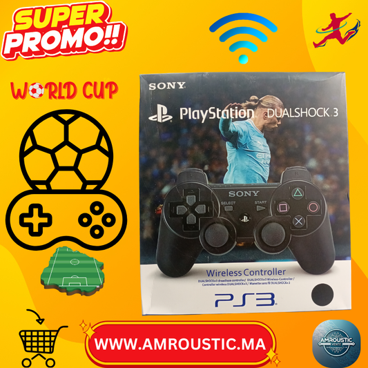 وحدة تحكم سوني DualShock 3 لجهاز بلاي ستيشن 3 - لاسلكية - بلاي ستيشن 3 الأصلية - بلوتوث - وحدة تحكم ألعاب