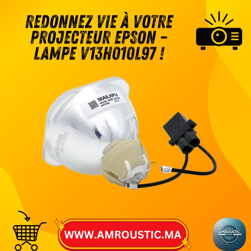 Lampe Projecteur Epson V13H010L97 / ELPLP97 – 230W – Compatible PowerLite U50 & Série EB