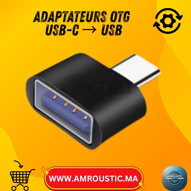 محولات OTG من USB-C إلى USB (USB-A) - USB 2.0 - محول صغير