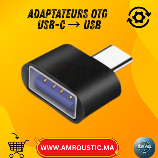 محولات OTG من USB-C إلى USB (USB-A) - USB 2.0 - محول صغير