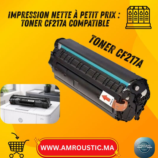 Toner CF217A / CRG047 Compatible – Noir – Pour HP LaserJet Pro M102 & M130 / Canon MF112-MF113 & LBP112-LBP113