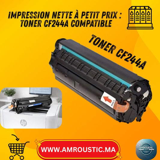 Toner compatible HP 44A (CF244A) – Noir (BK) – Pour LaserJet Pro M15a/M15w & M28a/M28w