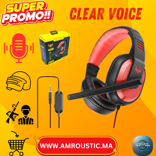 Casque Gamer OVLENG OV-P7 – Son Puissant & Micro Réducteur de Bruit