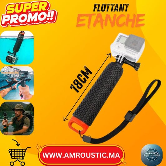 Poignée Flottante Antidérapante pour Caméra d’Action – Compatible GoPro, Xiaomi Yi, SJ4000, DJI Osmo | Grip Étanche & Sécurisé
