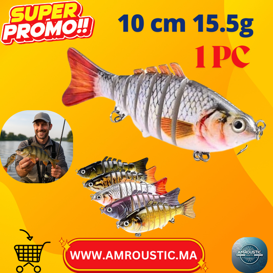 طعم مفصلي متعدد الأجزاء 10 سم / 15.5 غرام - قطعة واحدة