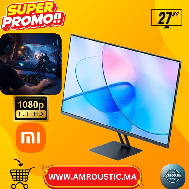 Écran PC Xiaomi A27i 27" IPS Full HD 100Hz – Adaptive Sync, HDR10, 99% sRGB, VESA 75×75